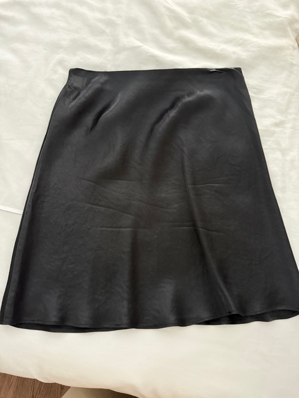 Aritzia Black Satin Mini Skirt - Picture 3 of 3